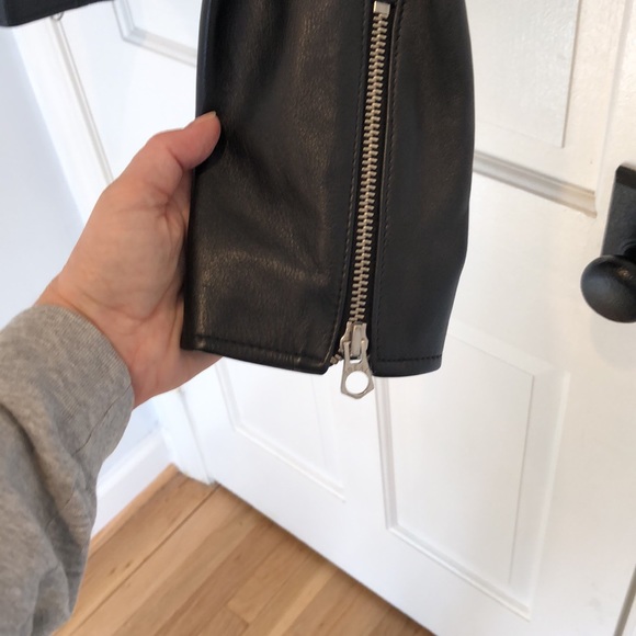 NWT Madewell Leather Motorcycle Jacket - Picture 3 of 11